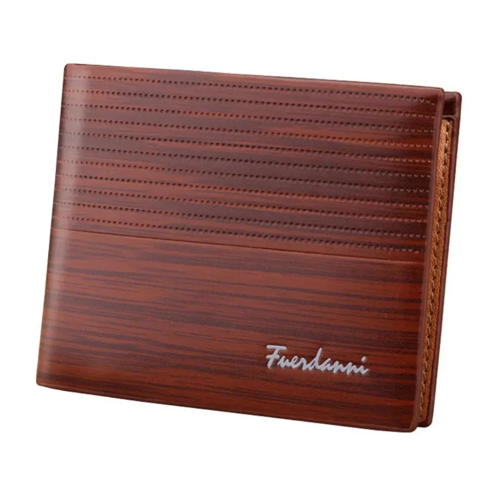 Retro Men's PU Leather Wallet - Perfect for Money and Credit Cards - Coffee